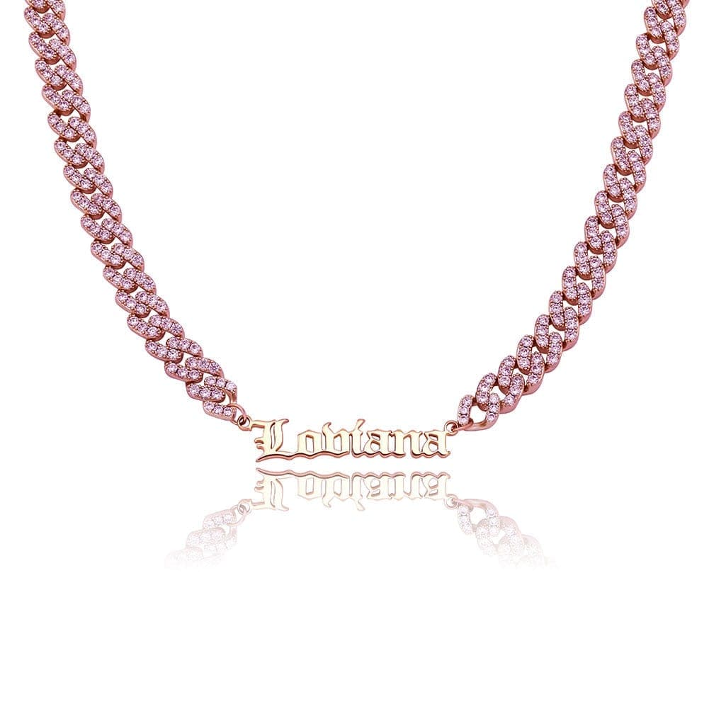 VVS Jewelry Custom Cuban Greek Name Necklace - Image 5