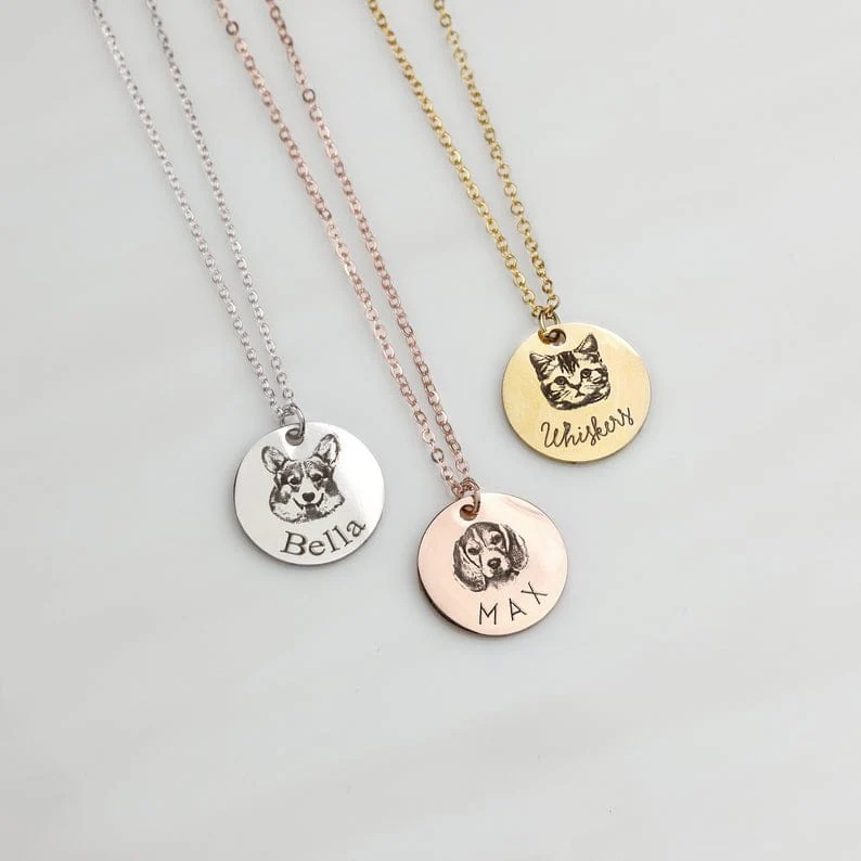 Custom Fingerprint or Handwriting Photo Pendant Necklace - Image 13