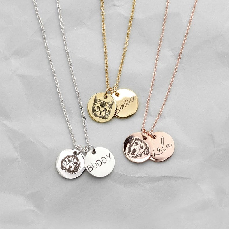 Custom Fingerprint or Handwriting Photo Pendant Necklace - Image 26