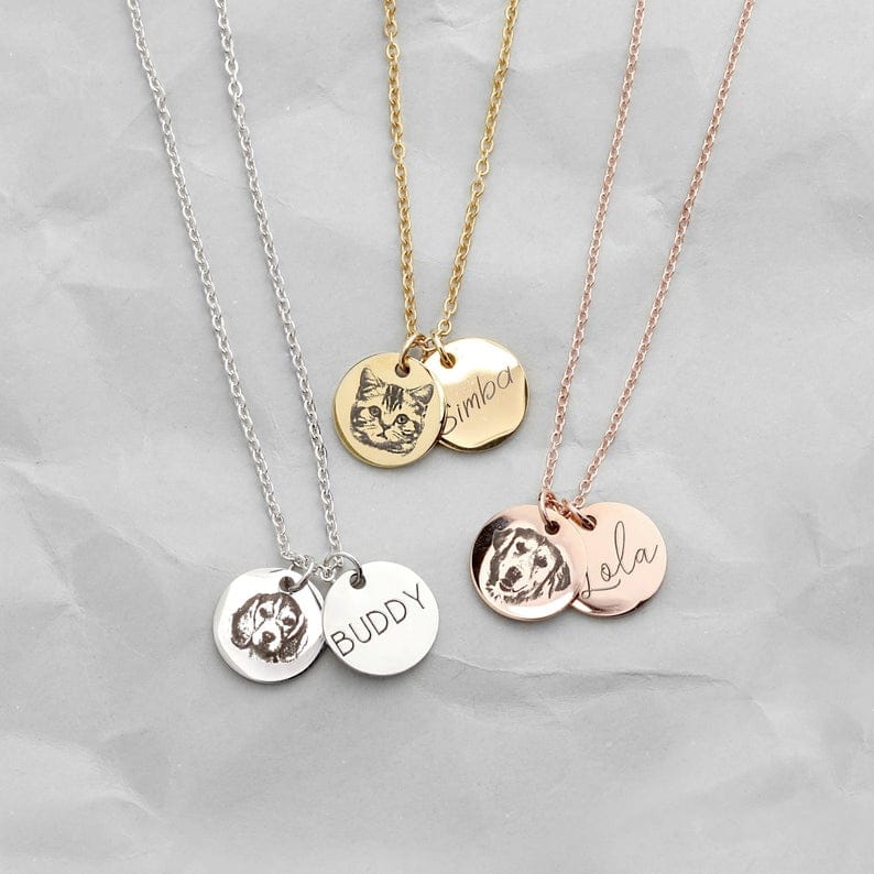 Custom Fingerprint or Handwriting Photo Pendant Necklace - Image 27