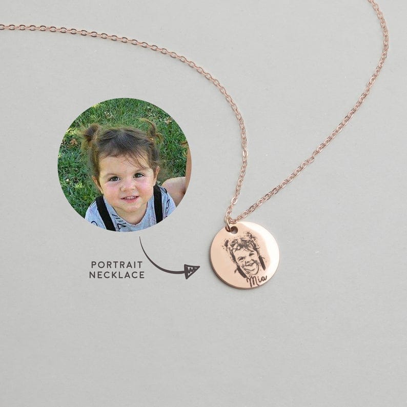 Custom Fingerprint or Handwriting Photo Pendant Necklace - Image 33