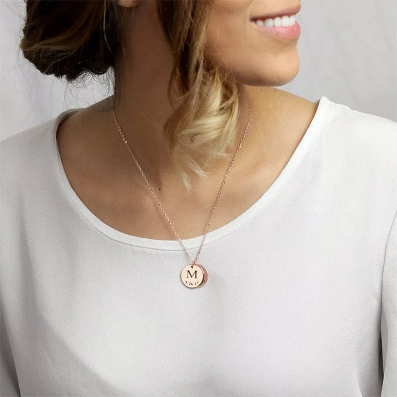 Custom Fingerprint or Handwriting Photo Pendant Necklace - Image 36