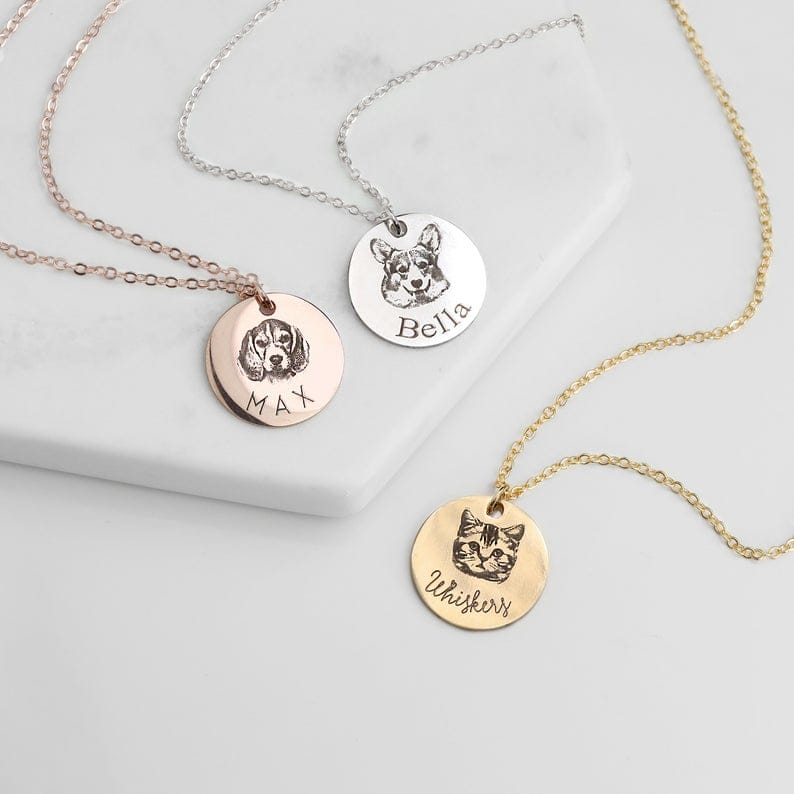 Custom Fingerprint or Handwriting Photo Pendant Necklace - Image 7
