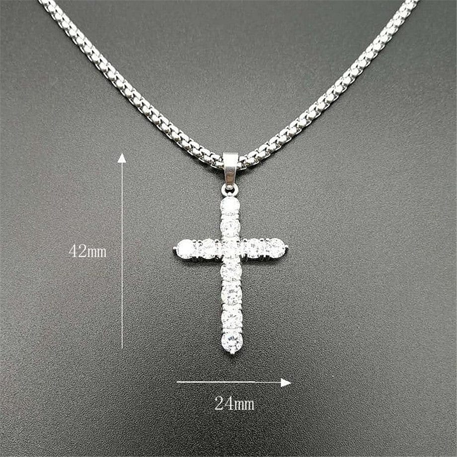 VVS Jewelry CZ Iced Diamond Cross - Image 8
