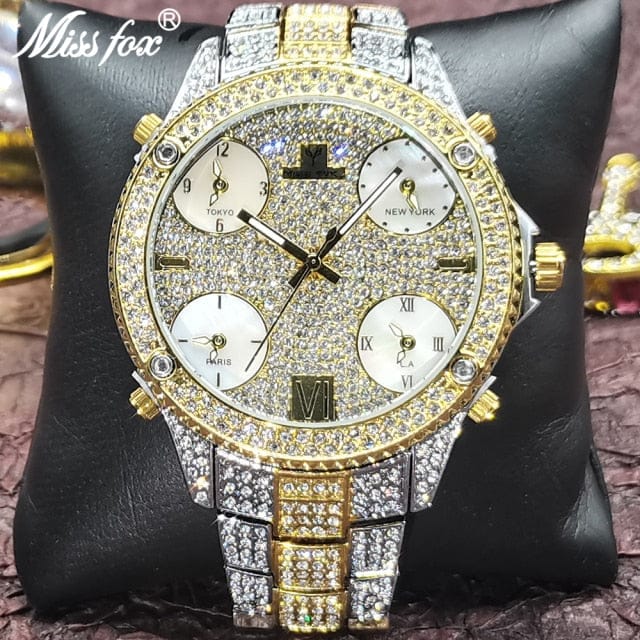 VVS Jewelry Fully Iced Area Codez Bling Watch - Image 17