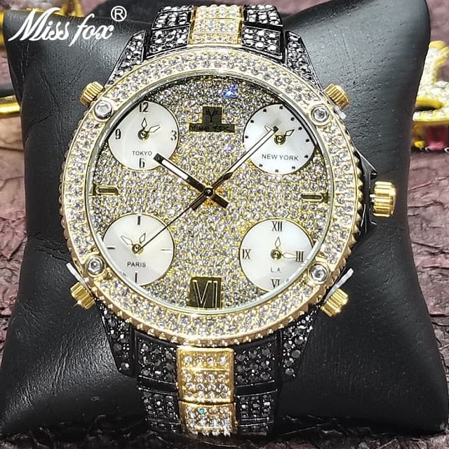 VVS Jewelry Fully Iced Area Codez Bling Watch - Image 19