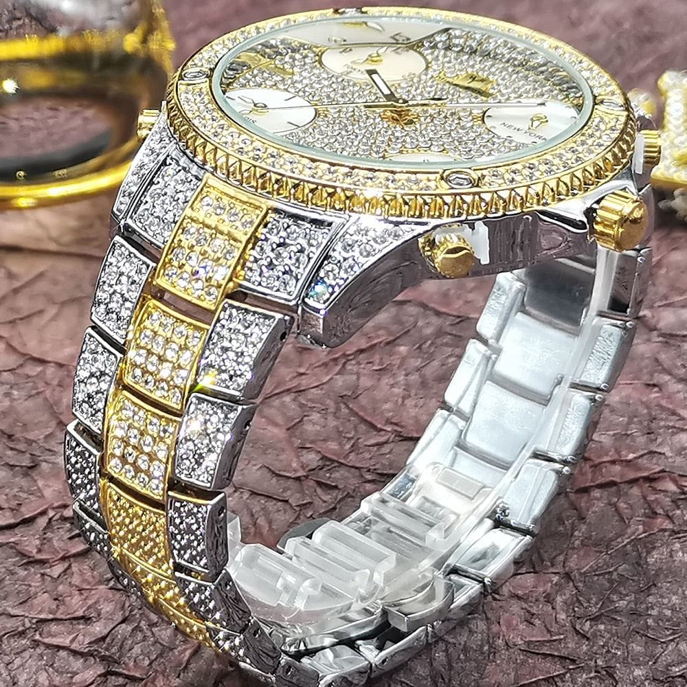 VVS Jewelry Fully Iced Area Codez Bling Watch - Image 2