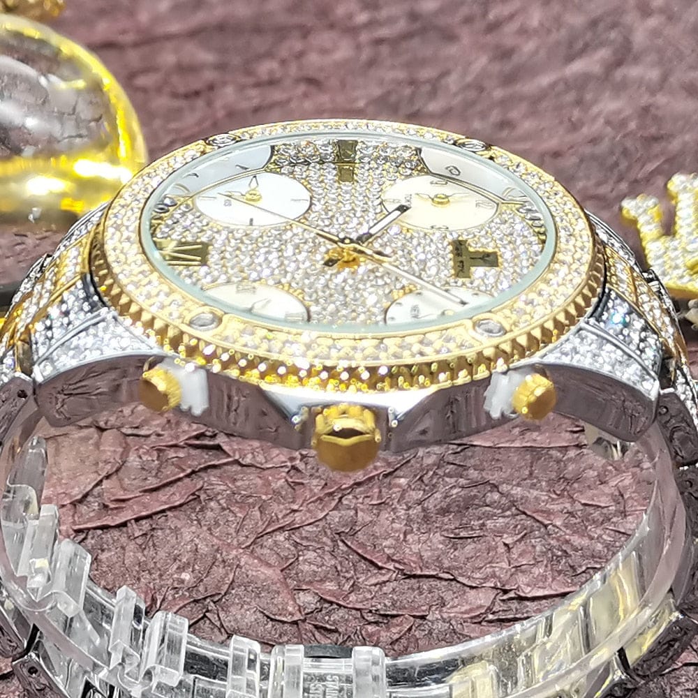 VVS Jewelry Fully Iced Area Codez Bling Watch - Image 3