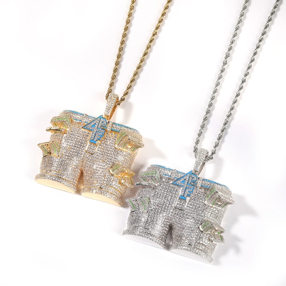 VVS Jewelry Iced 4PF Rapper USD Shorts Pendant - Image 10