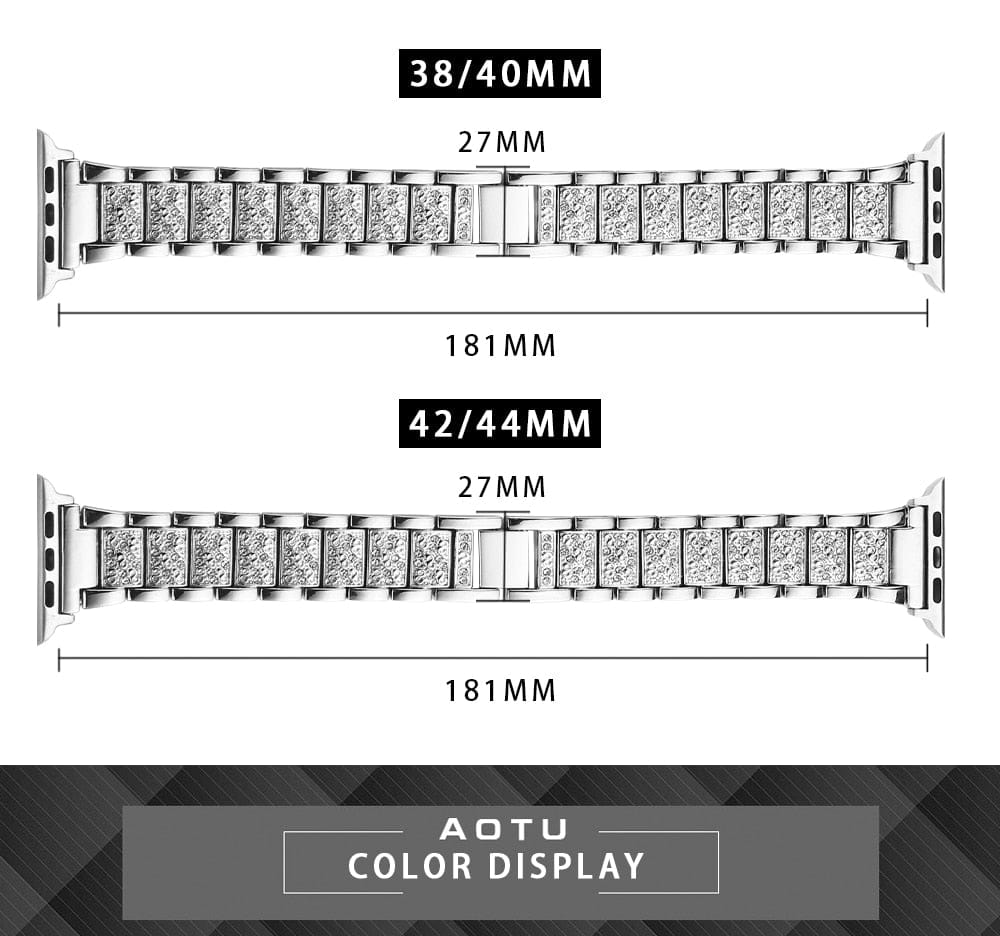 VVS Jewelry Iced Out Apple Watch Band + FREE Case - Image 19