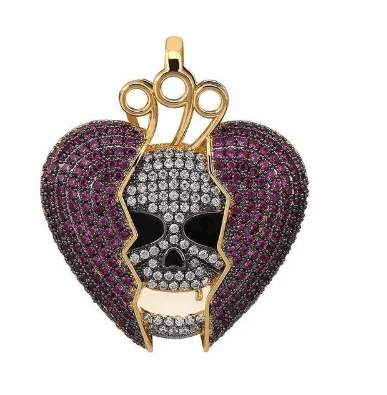 VVS Jewelry Iced Out Juice Wrld Heart Pendant - Image 9