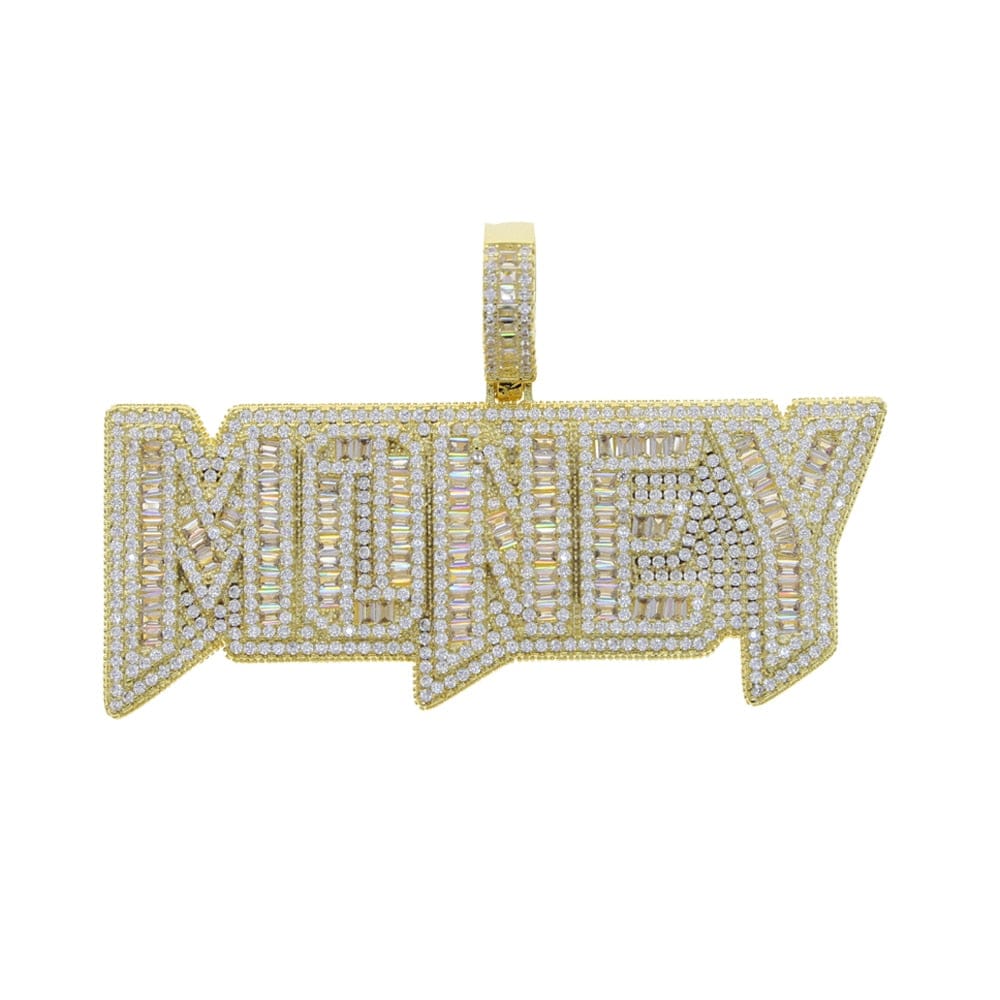 VVS Jewelry Iced Out "MONEY" Pendant Chain - Image 4