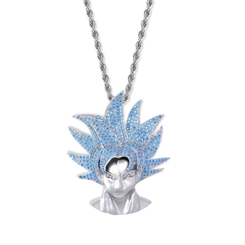 VVS Jewelry Iced San Goku Pendant + Chain AAA Quality - Image 3