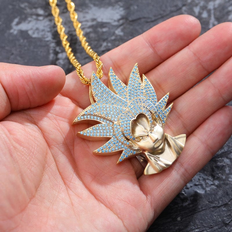 VVS Jewelry Iced San Goku Pendant + Chain AAA Quality - Image 4