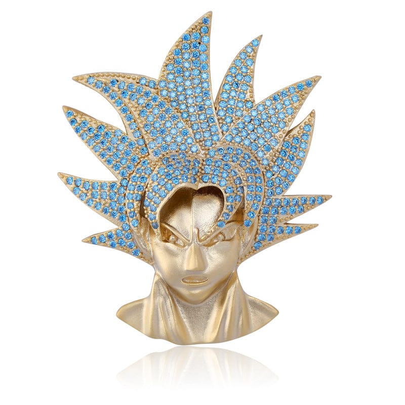 VVS Jewelry Iced San Goku Pendant + Chain AAA Quality - Image 6