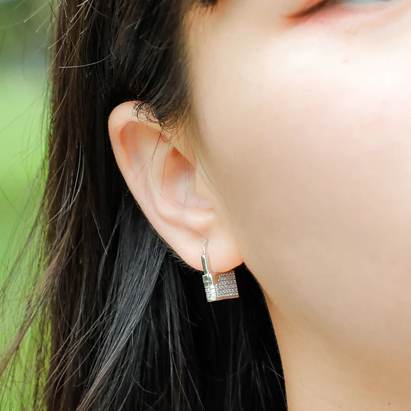 VVS Jewelry Lock Earrings - Image 5