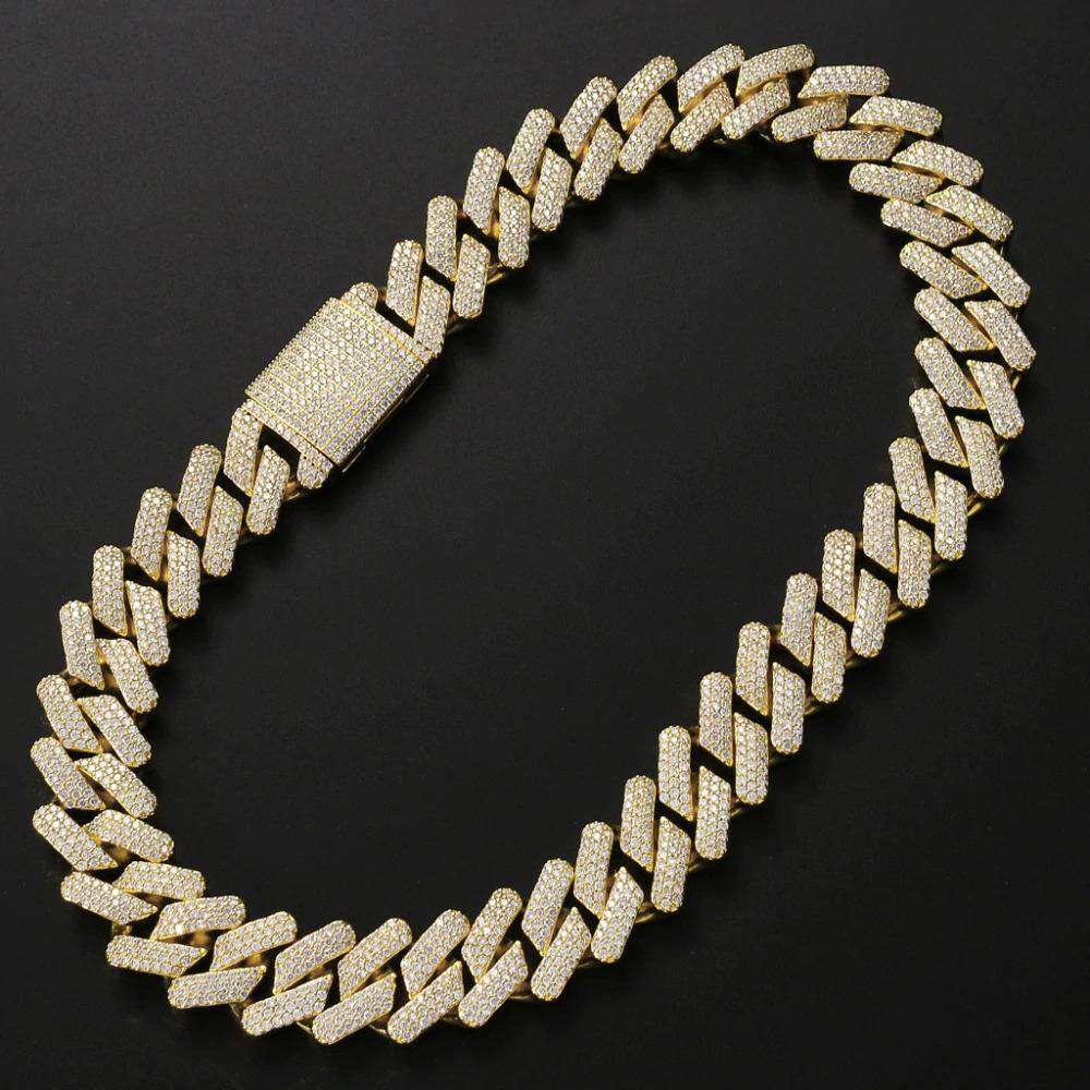 VVS Jewelry 14mm/20mm Micro Paved Prong Cuban Chain - Image 10
