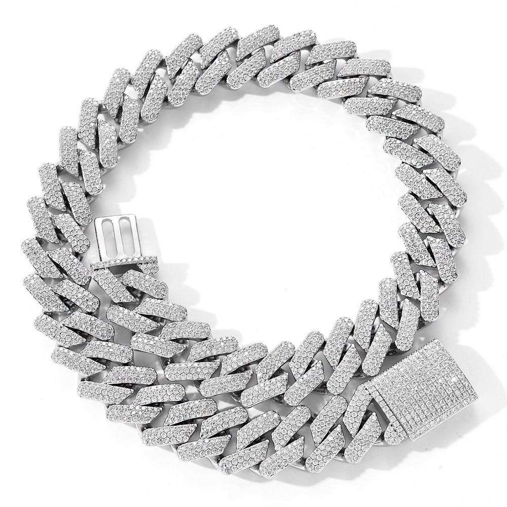 VVS Jewelry 14mm/20mm Micro Paved Prong Cuban Chain - Image 12