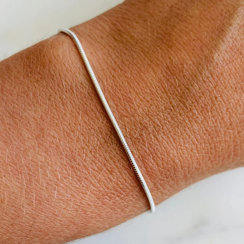 VVS Jewelry 2mm Men's Minimal Box Chain Bracelet - Image 5