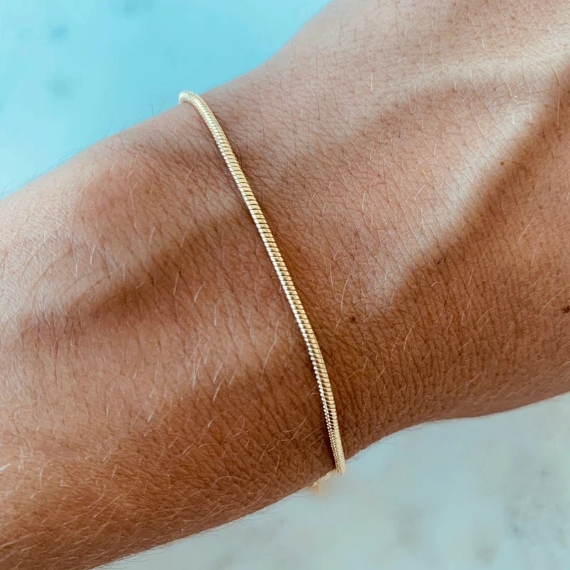 VVS Jewelry 2mm Men's Minimal Box Chain Bracelet - Image 6