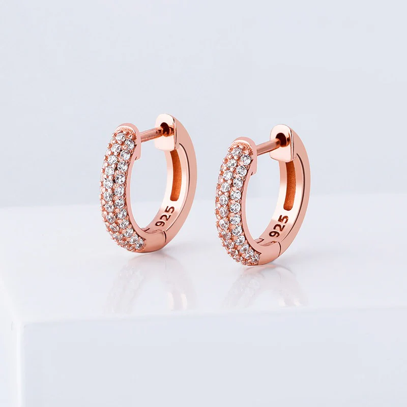 VVS Jewelry S925 Silver Hoop Earrings - Image 7