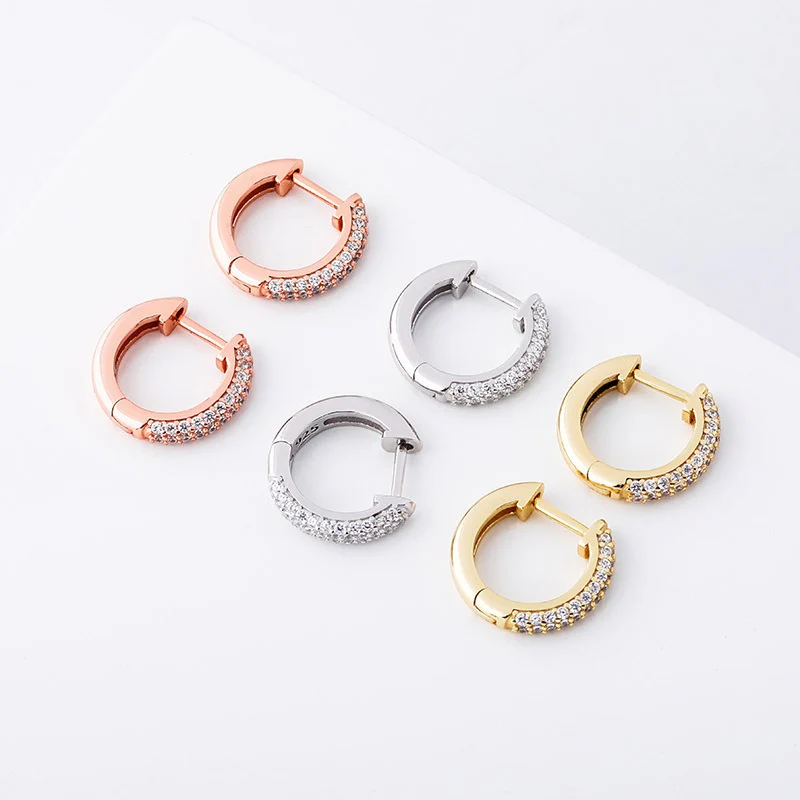 VVS Jewelry S925 Silver Hoop Earrings - Image 8