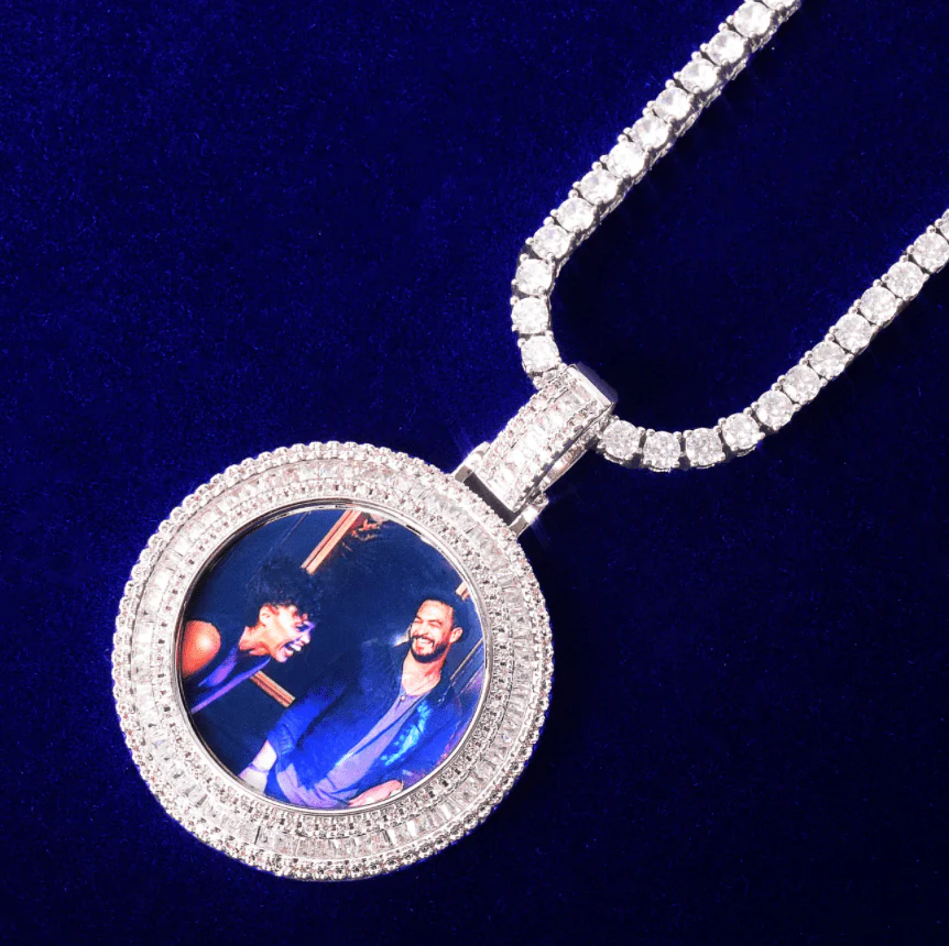 VVS Jewelry Solid Baguette Custom Photo Chain - Image 3