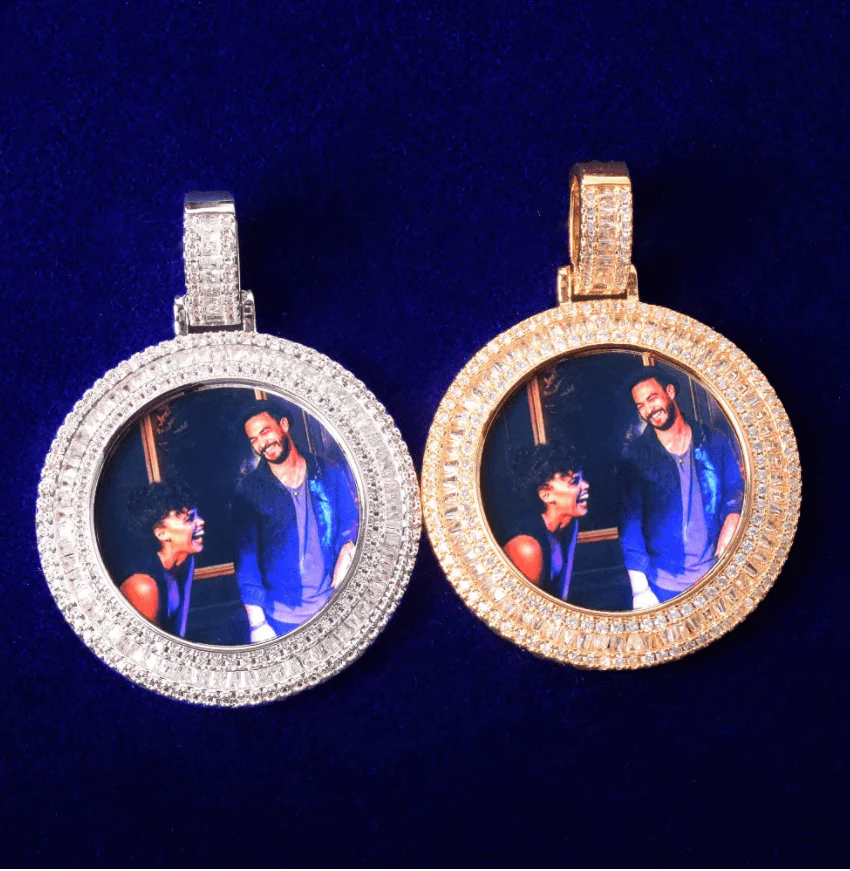 VVS Jewelry Solid Baguette Custom Photo Chain - Image 4
