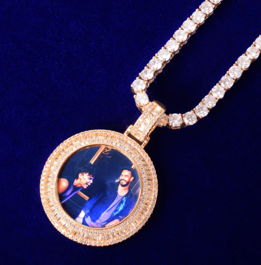 VVS Jewelry Solid Baguette Custom Photo Chain - Image 5