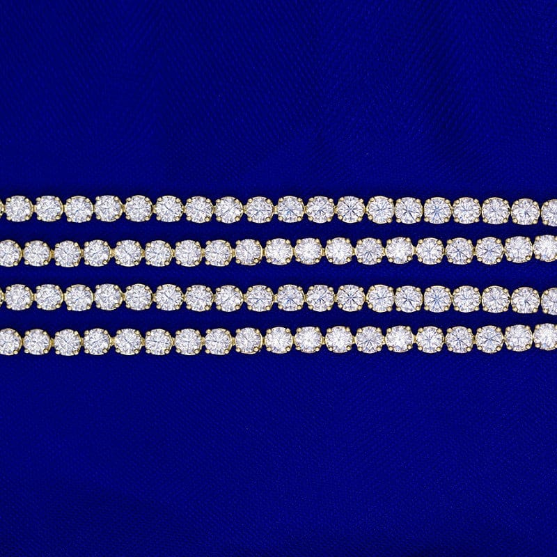 VVS Jewelry Solid Gold VVS Moissanite Tennis Chain - Image 6
