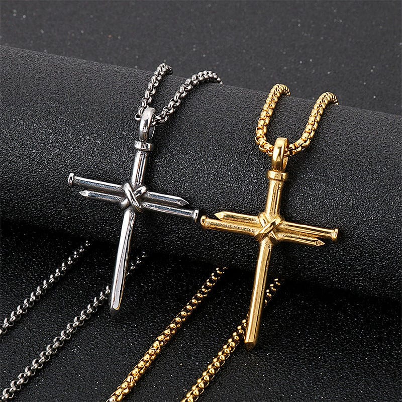 VVS Jewerly Nail Cross Pendant Chain - Image 11