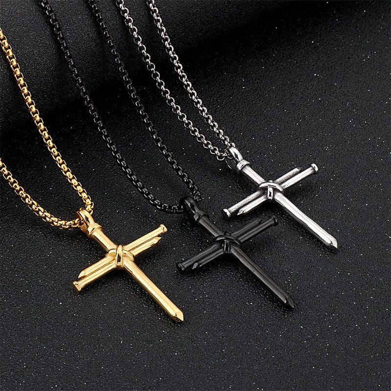 VVS Jewerly Nail Cross Pendant Chain - Image 12