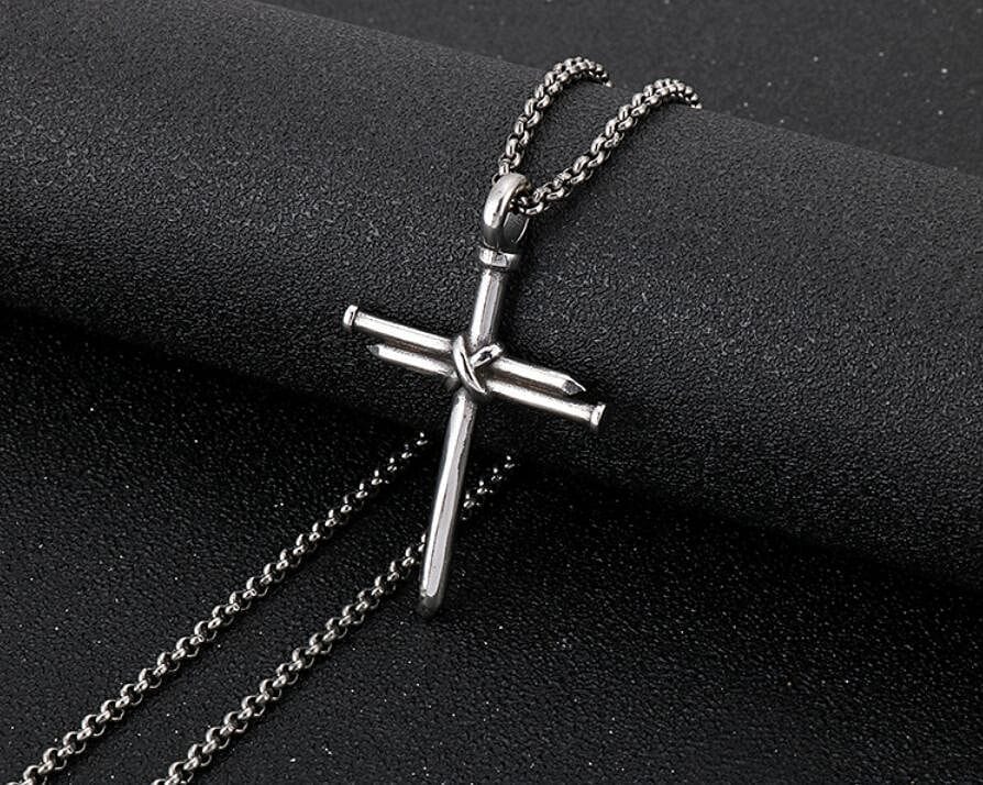 VVS Jewerly Nail Cross Pendant Chain - Image 17