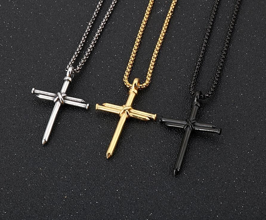 VVS Jewerly Nail Cross Pendant Chain - Image 5