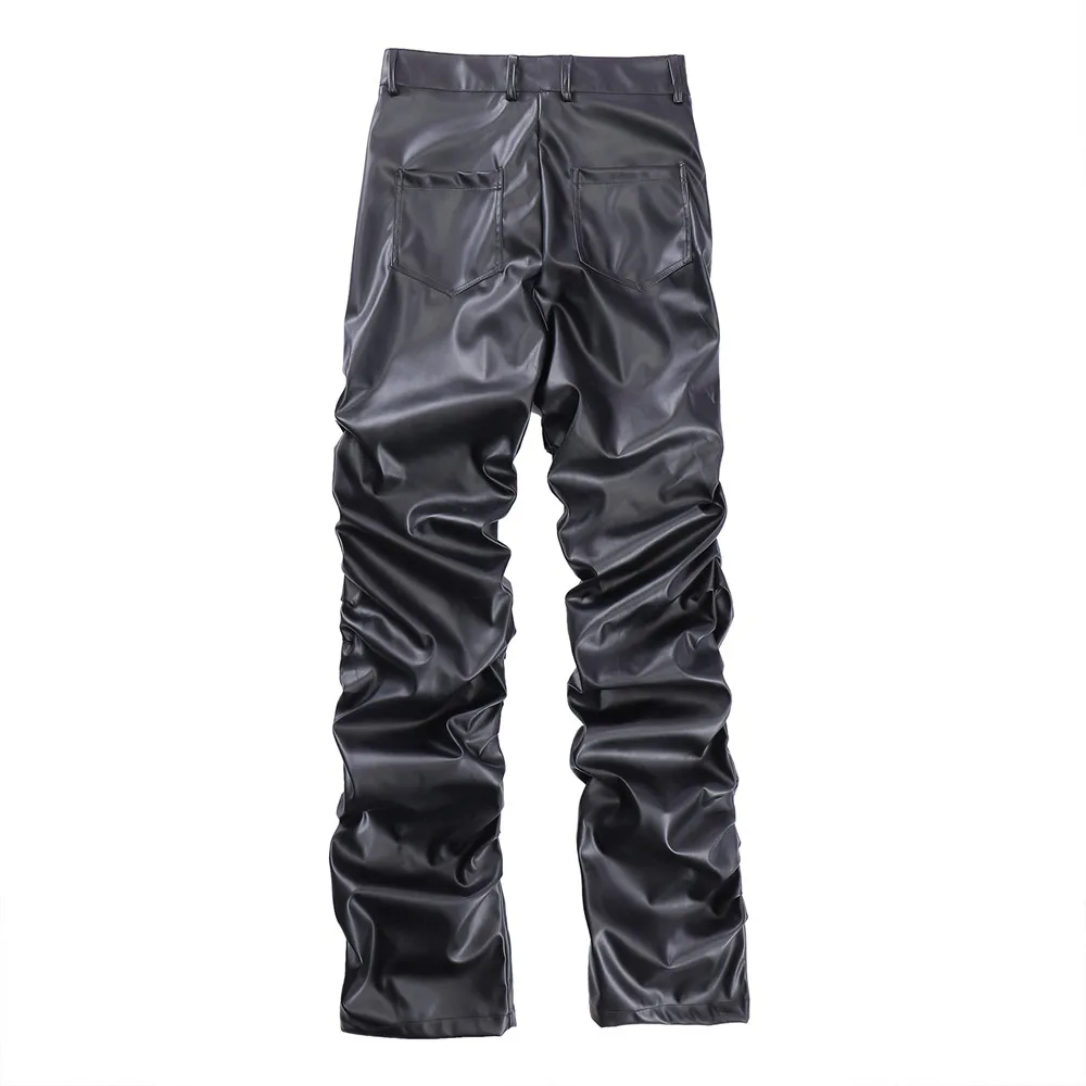 VVS Leather Stacked Pants - Image 3