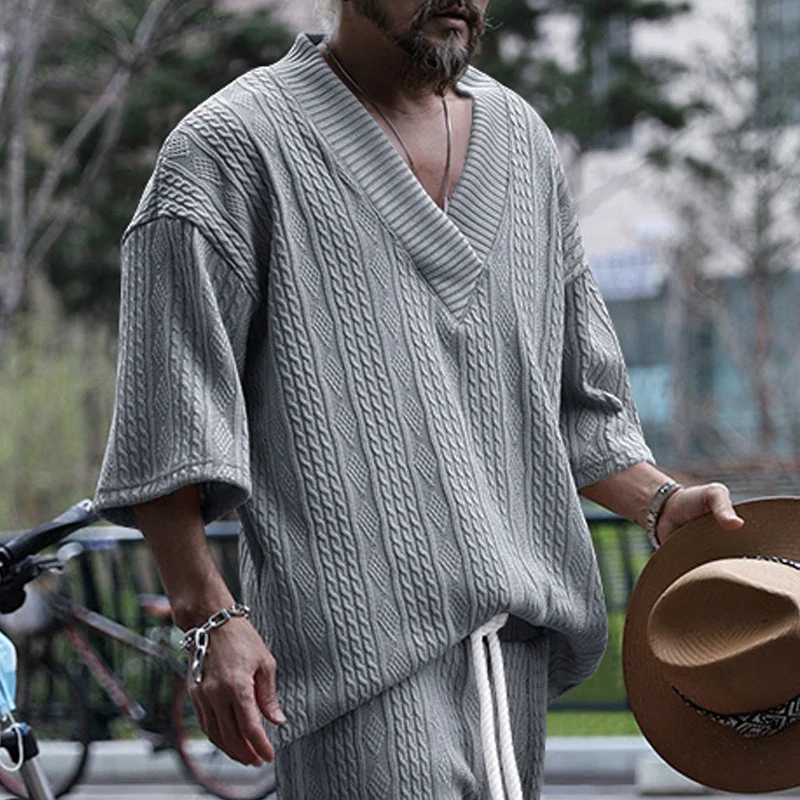 VVS Men Knitted Casual 2 Piece Set - Image 14