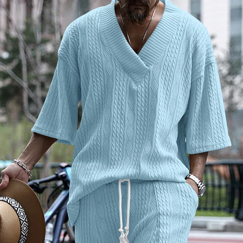 VVS Men Knitted Casual 2 Piece Set - Image 15