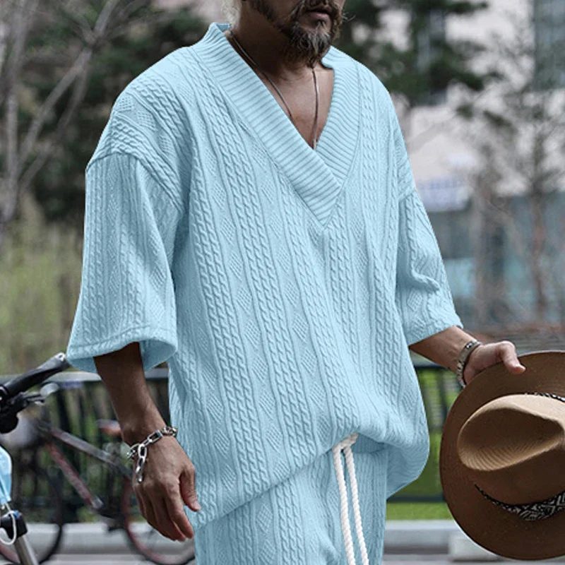 VVS Men Knitted Casual 2 Piece Set - Image 16