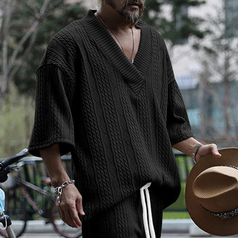 VVS Men Knitted Casual 2 Piece Set - Image 28