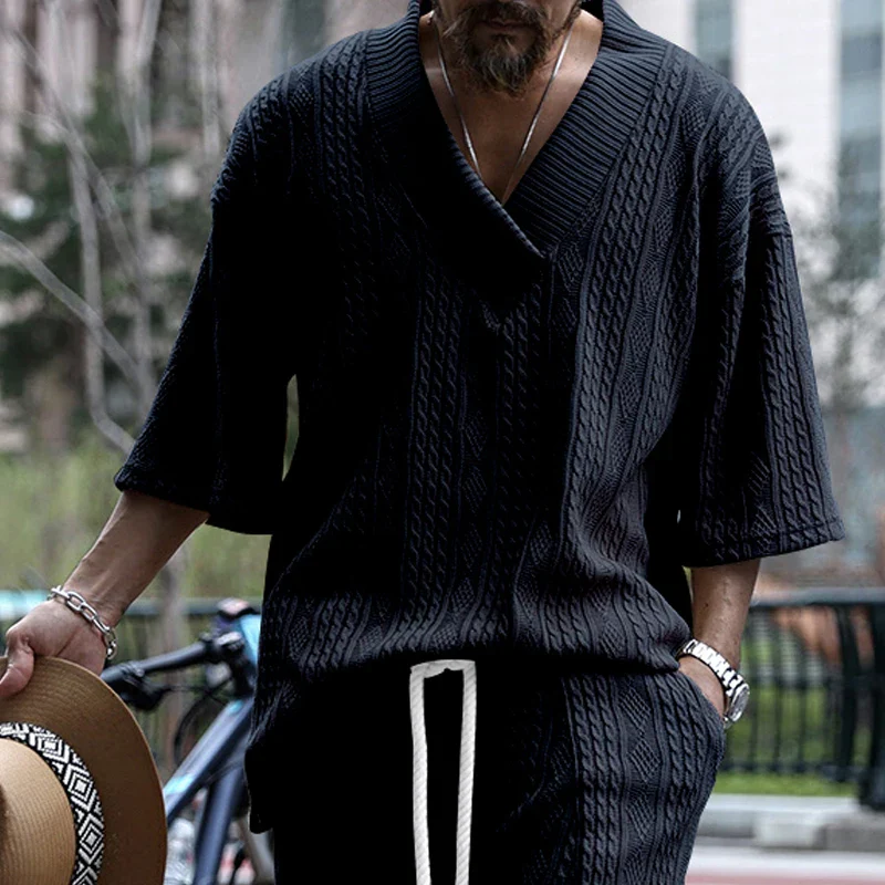 VVS Men Knitted Casual 2 Piece Set - Image 30