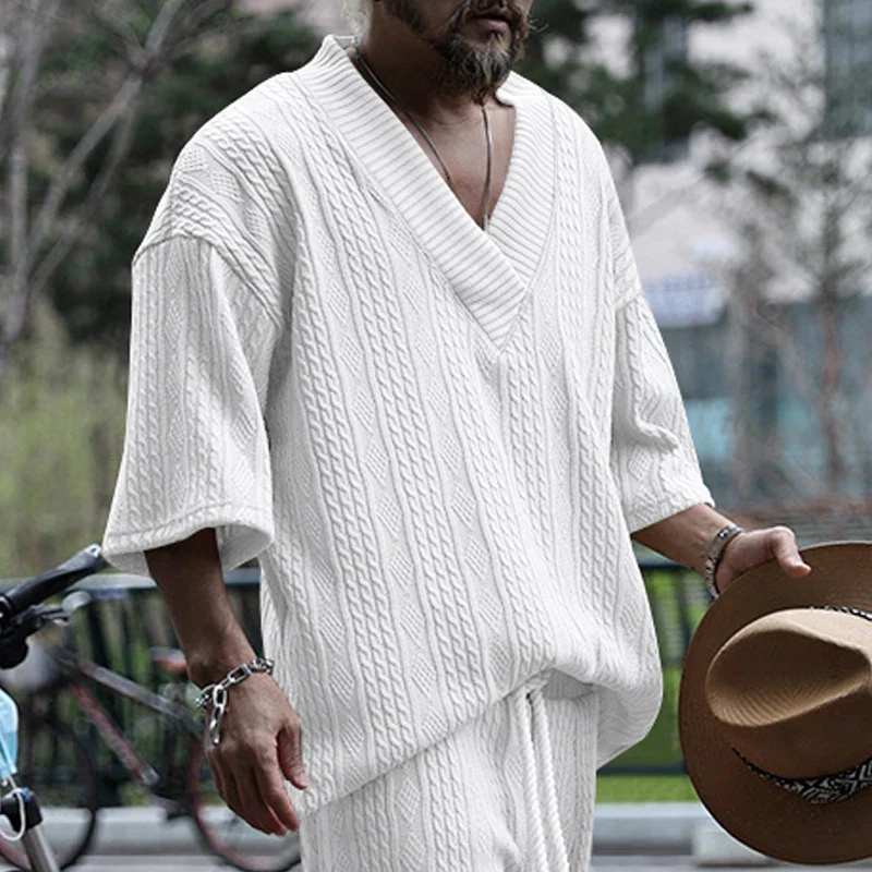 VVS Men Knitted Casual 2 Piece Set - Image 35