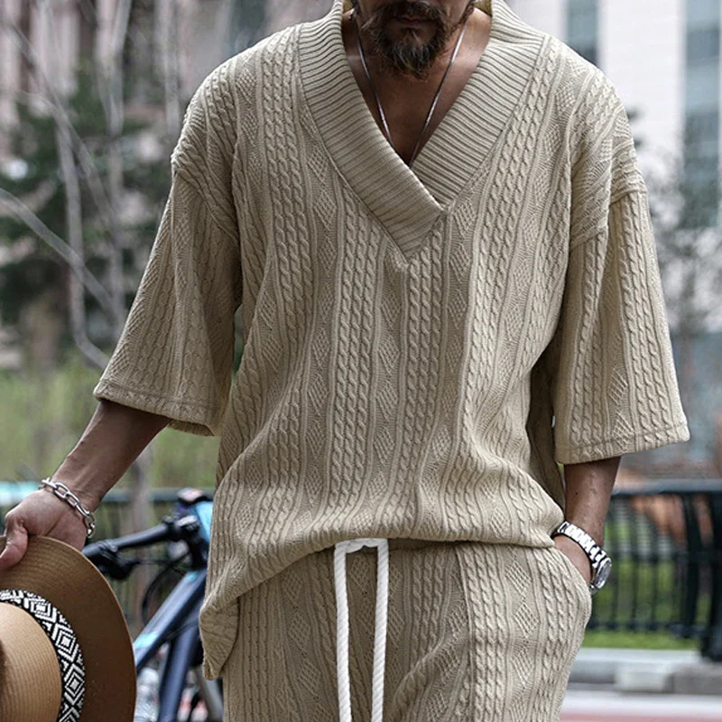 VVS Men Knitted Casual 2 Piece Set - Image 7