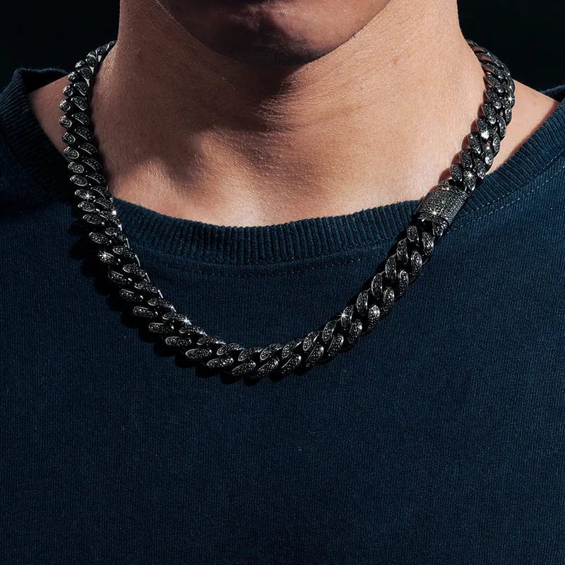 VVS Moissanite Black Iced Cuban Chain - Image 7