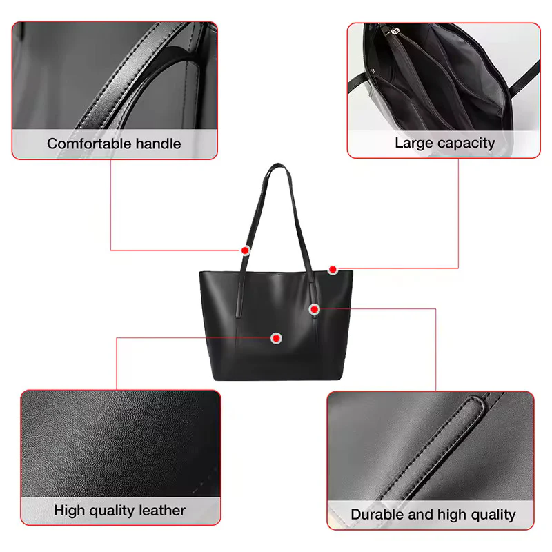 VVS Signature Leather Tote Bag - Image 7