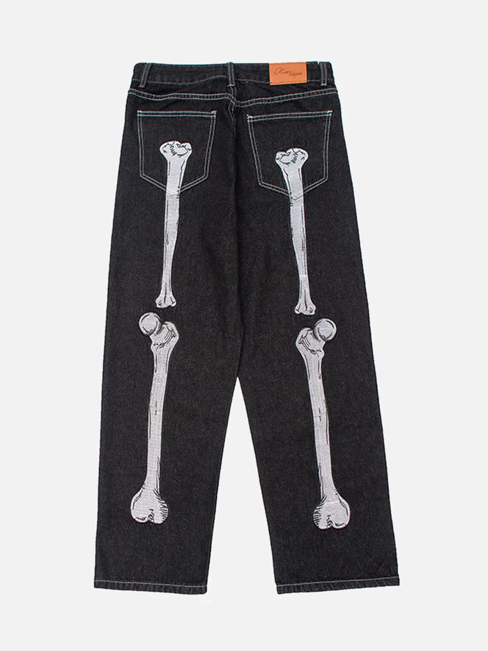 VVS Skull Hand Print Jeans - Image 7
