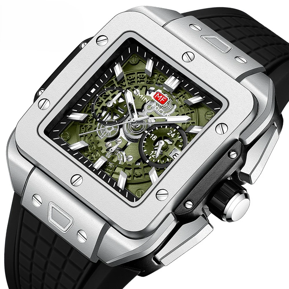 VVS Luxury Sporty Square-Shaped Men's Watch - Image 4