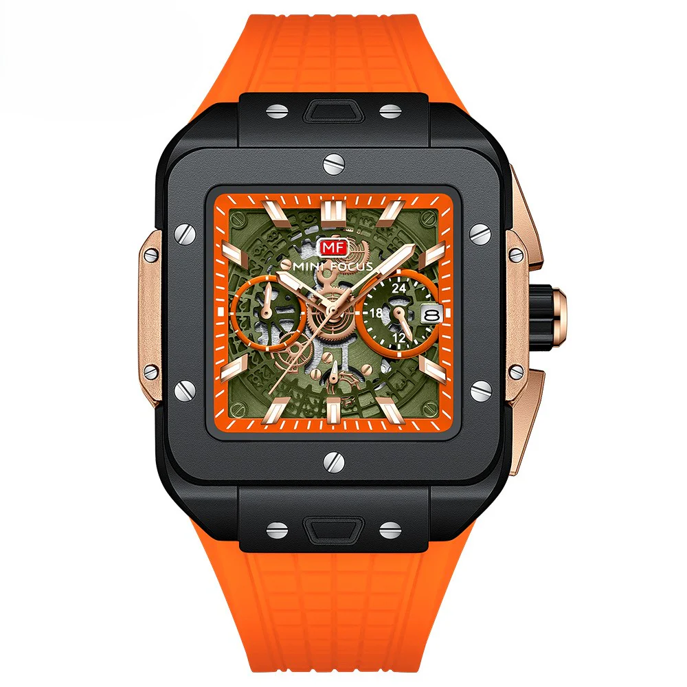 VVS Luxury Sporty Square-Shaped Men's Watch - Image 5