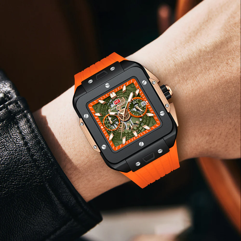 VVS Luxury Sporty Square-Shaped Men's Watch - Image 6