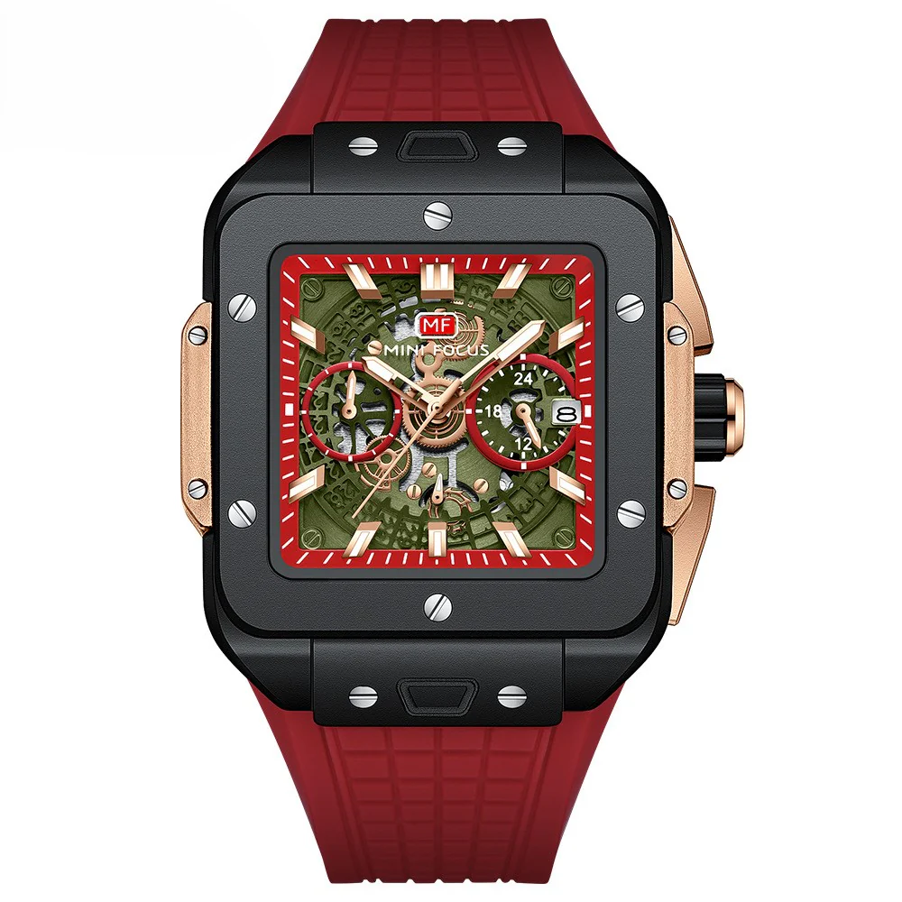 VVS Luxury Sporty Square-Shaped Men's Watch - Image 7