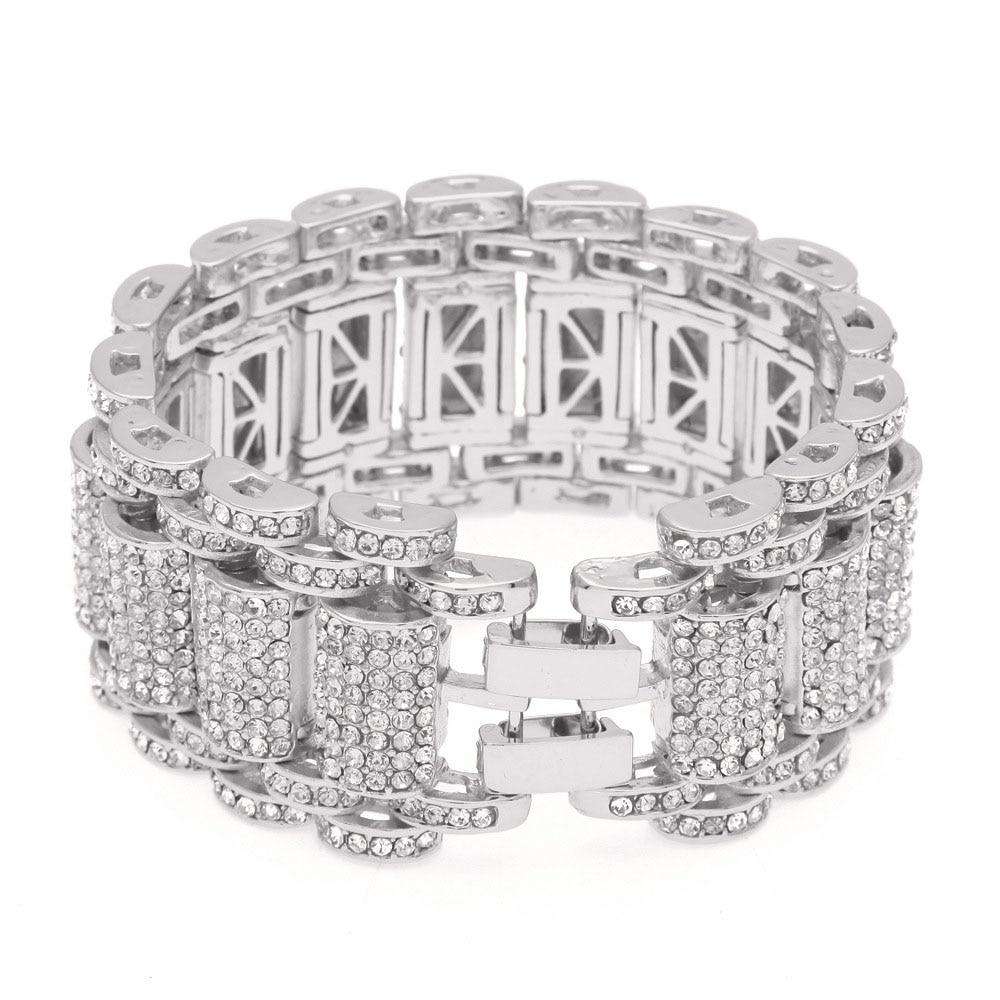 Blinged Out Watch Band Bracelet - Image 4